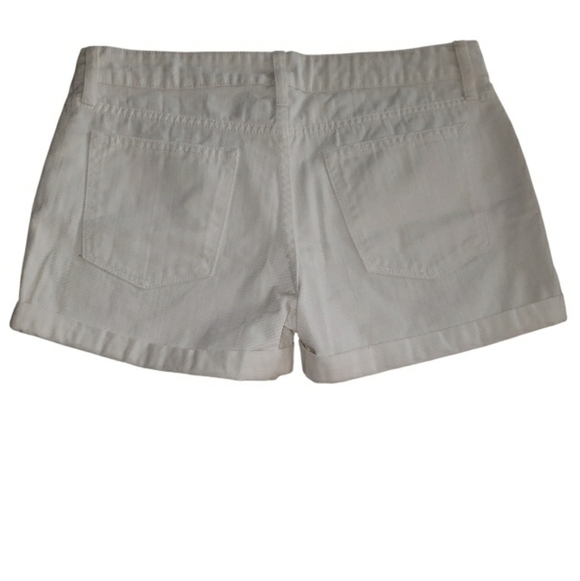 GAP Women's White Jean Shorts-6 - Picture 3 of 3